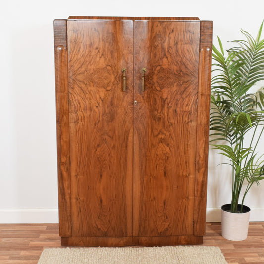 Walnut Double Wardrobe
