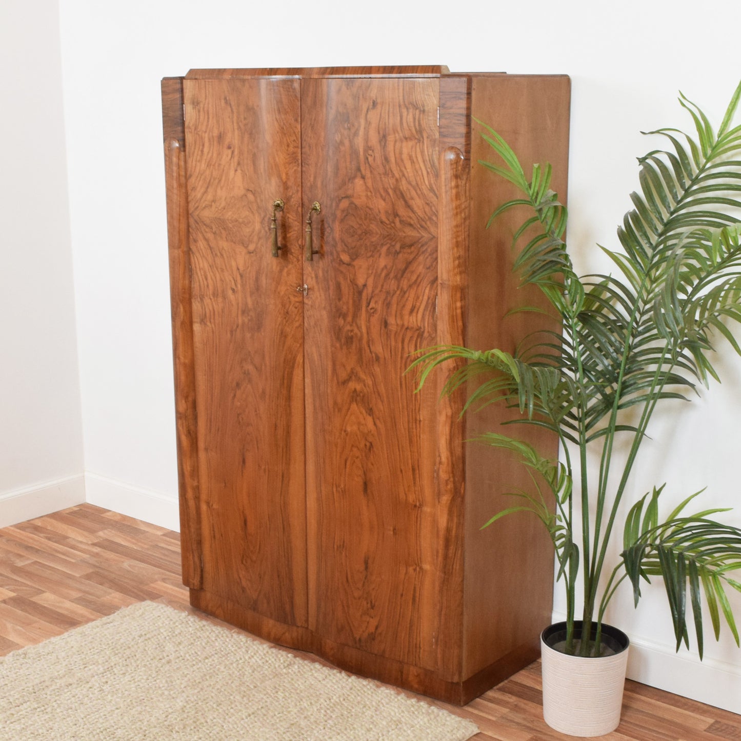 Walnut Double Wardrobe