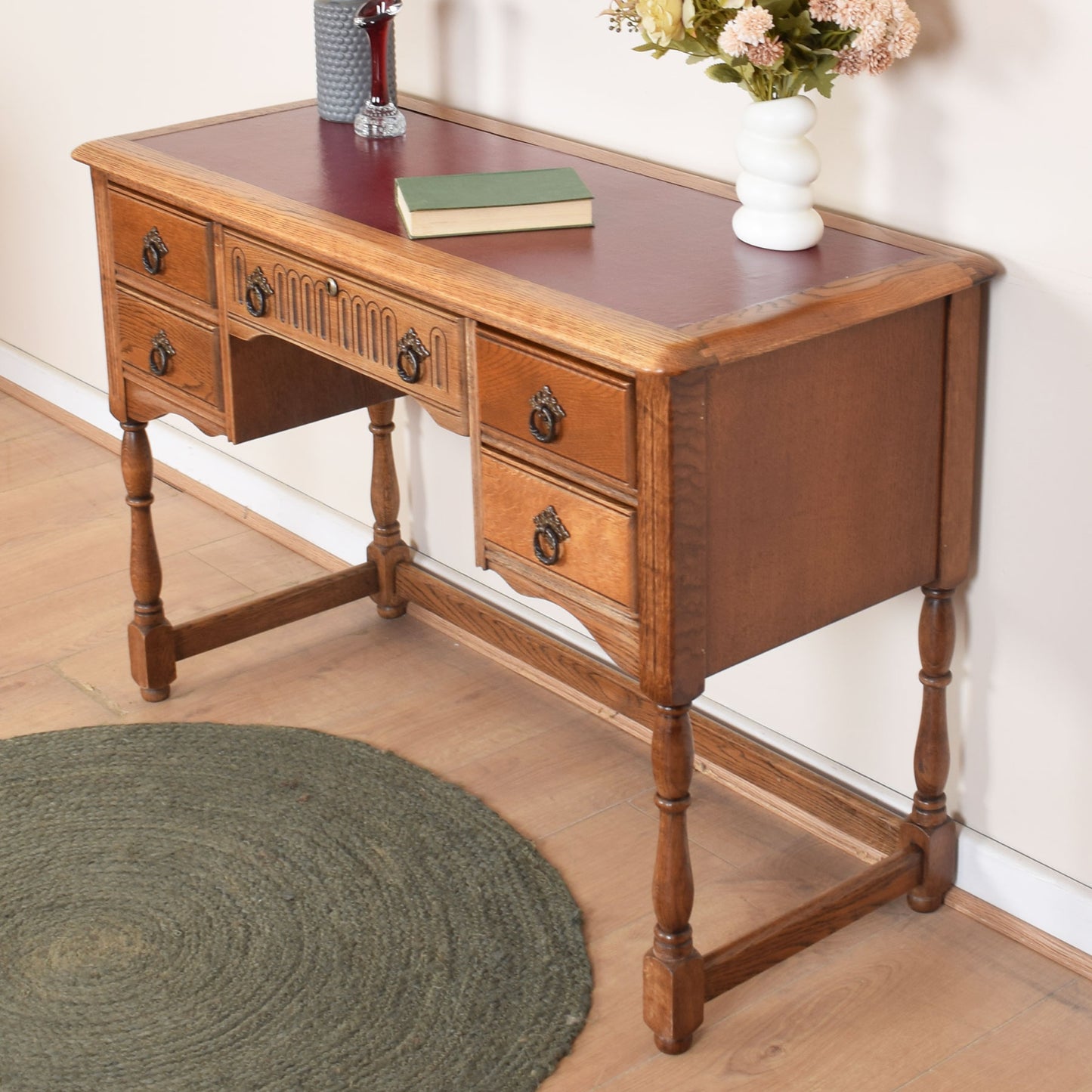 Priory Leather-Top Writing Desk