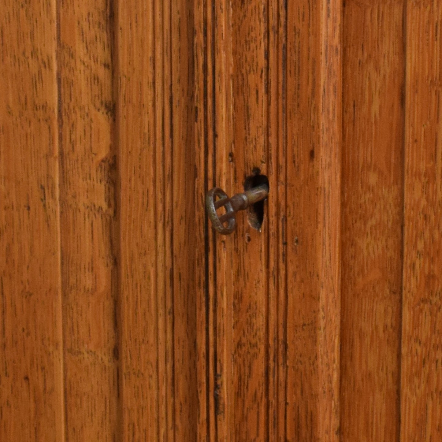 Solid Oak Secretaire Cabinet