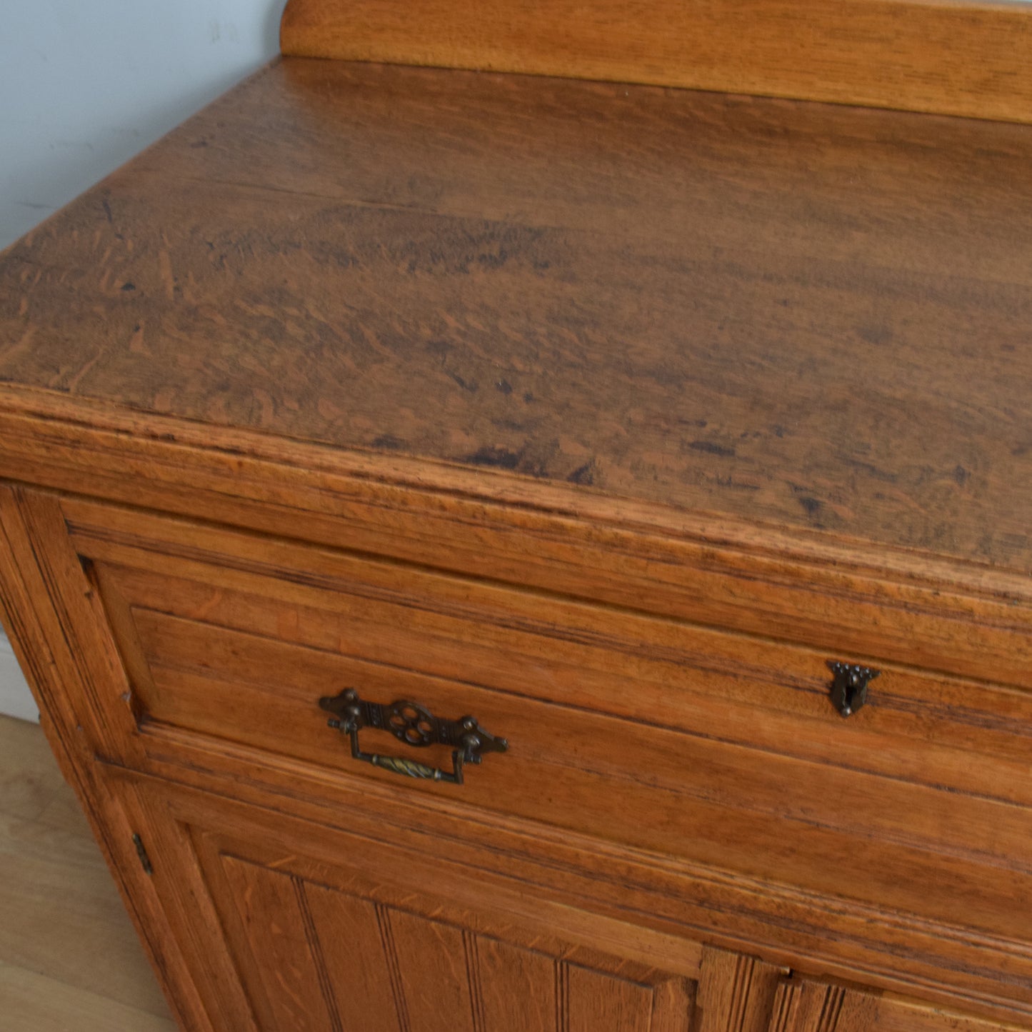 Solid Oak Secretaire Cabinet