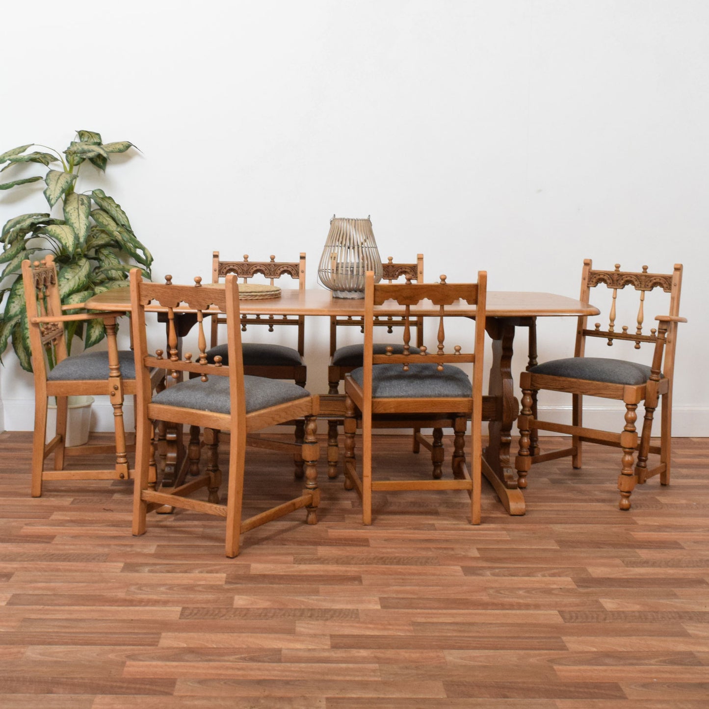 Ercol Table and Six Chairs