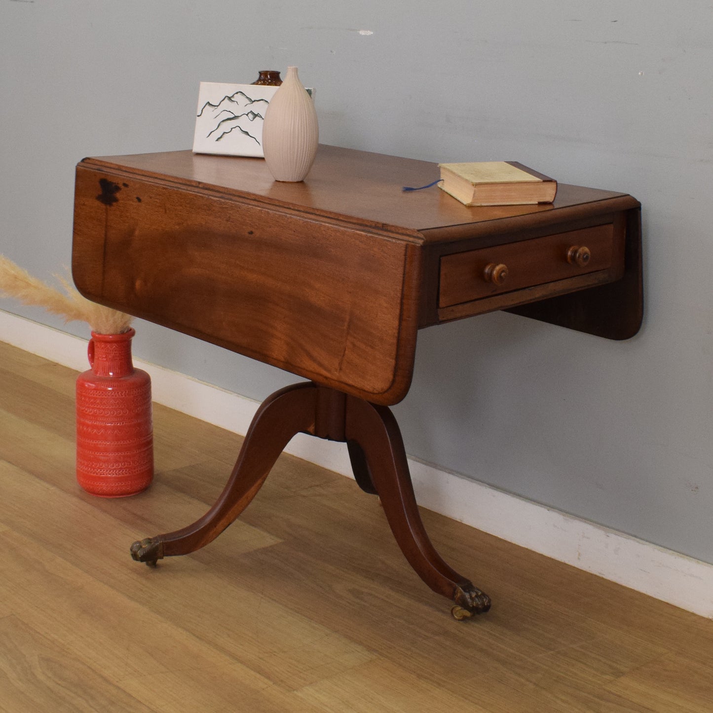 Mahogany Drop-Leaf Table