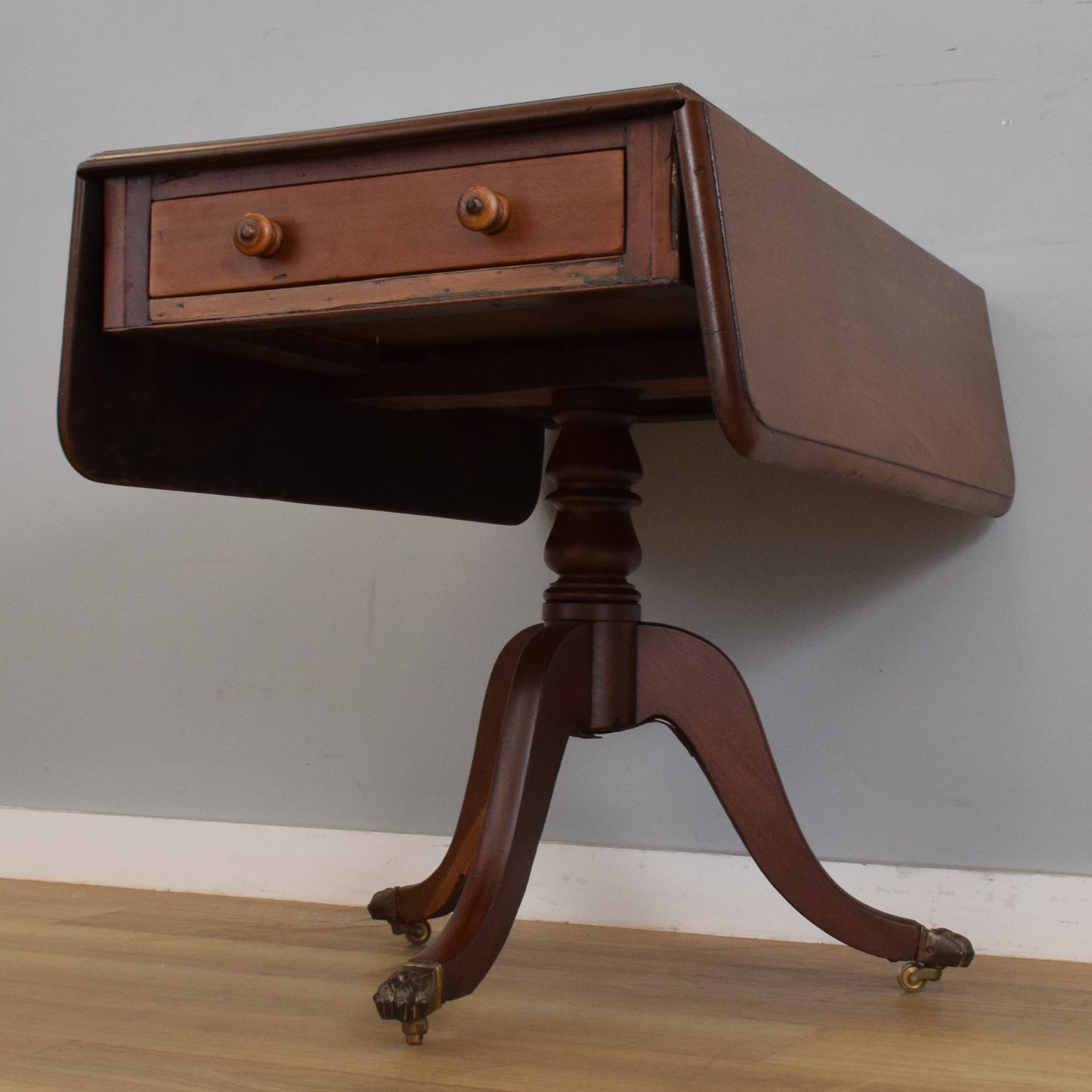 Mahogany Drop-Leaf Table