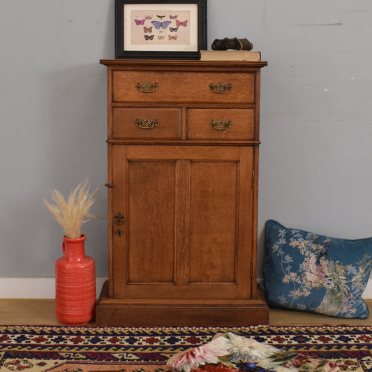 Small Oak Tallboy