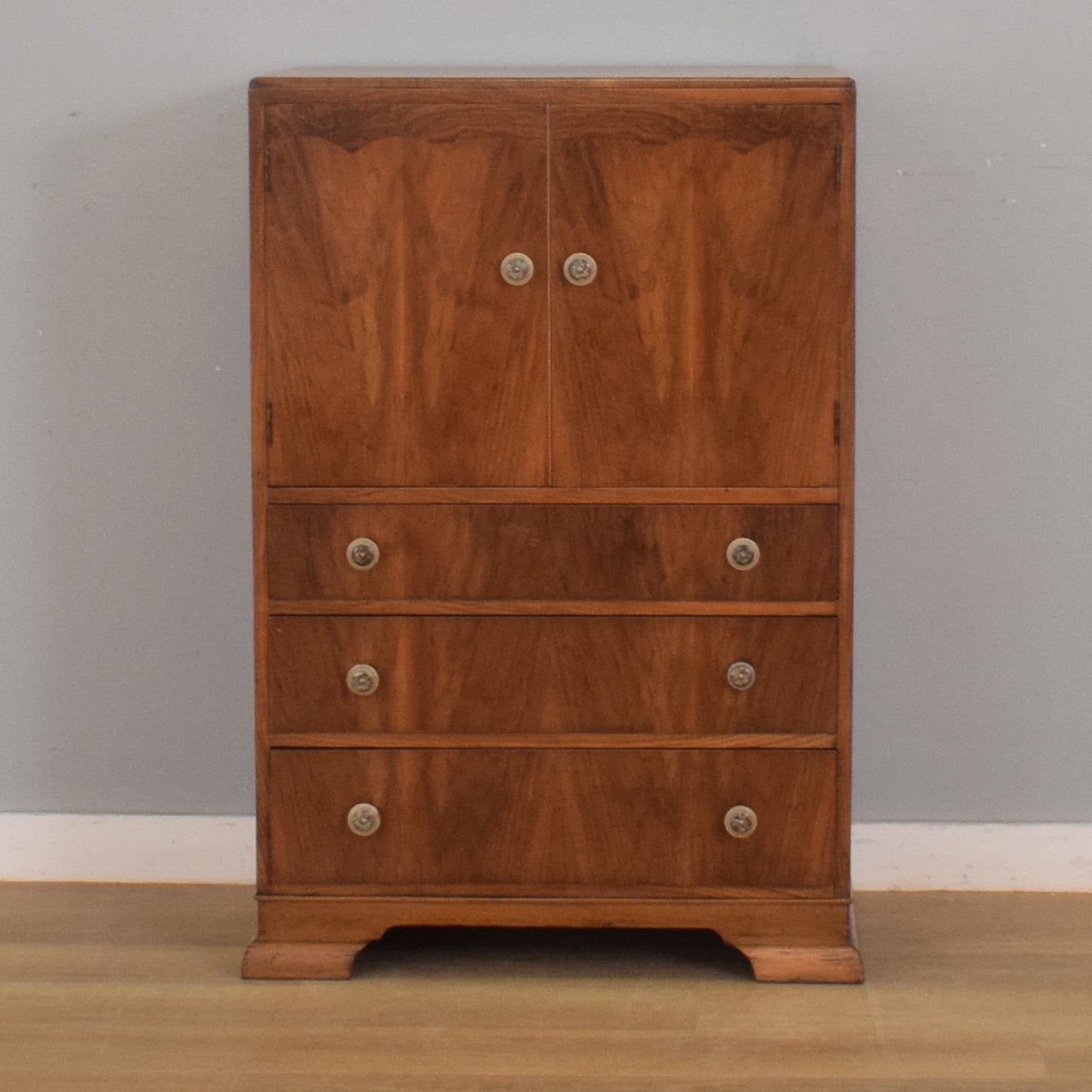 Walnut Veneer Tallboy