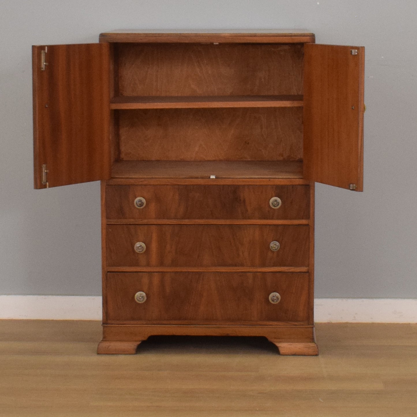 Walnut Veneer Tallboy