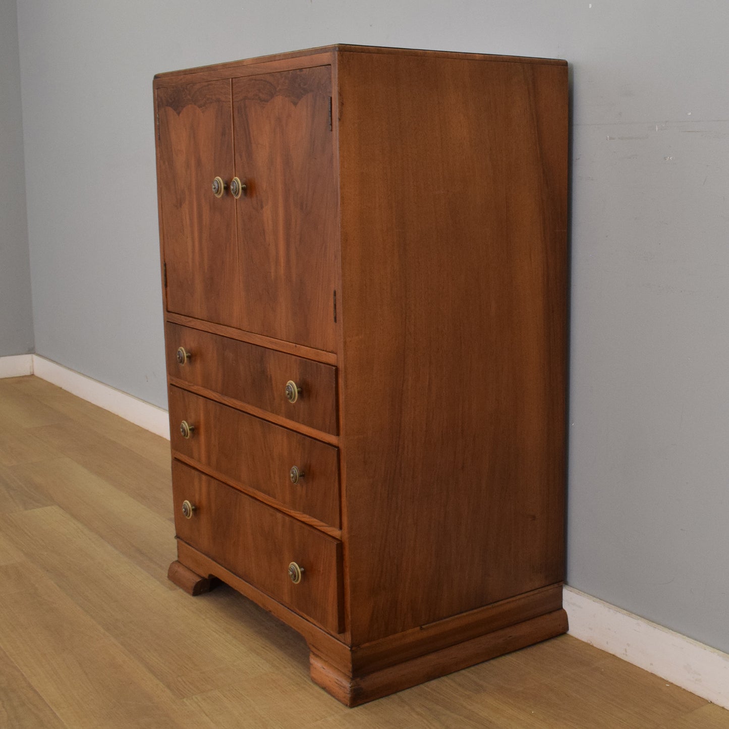 Walnut Veneer Tallboy