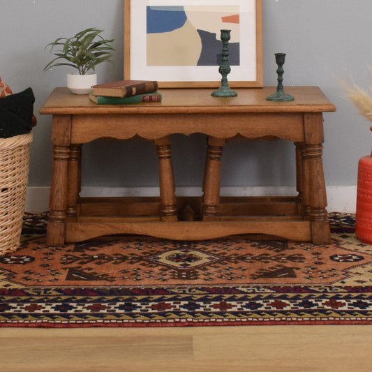 Oak Side-by-Side Nest of Tables