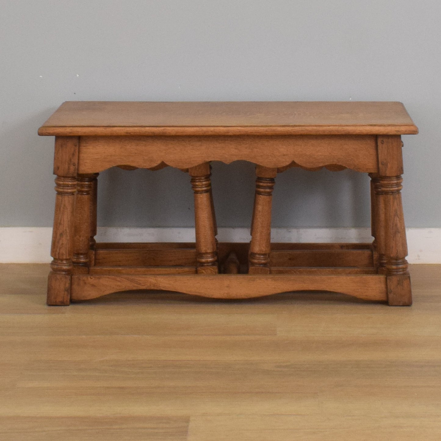 Oak Side-by-Side Nest of Tables