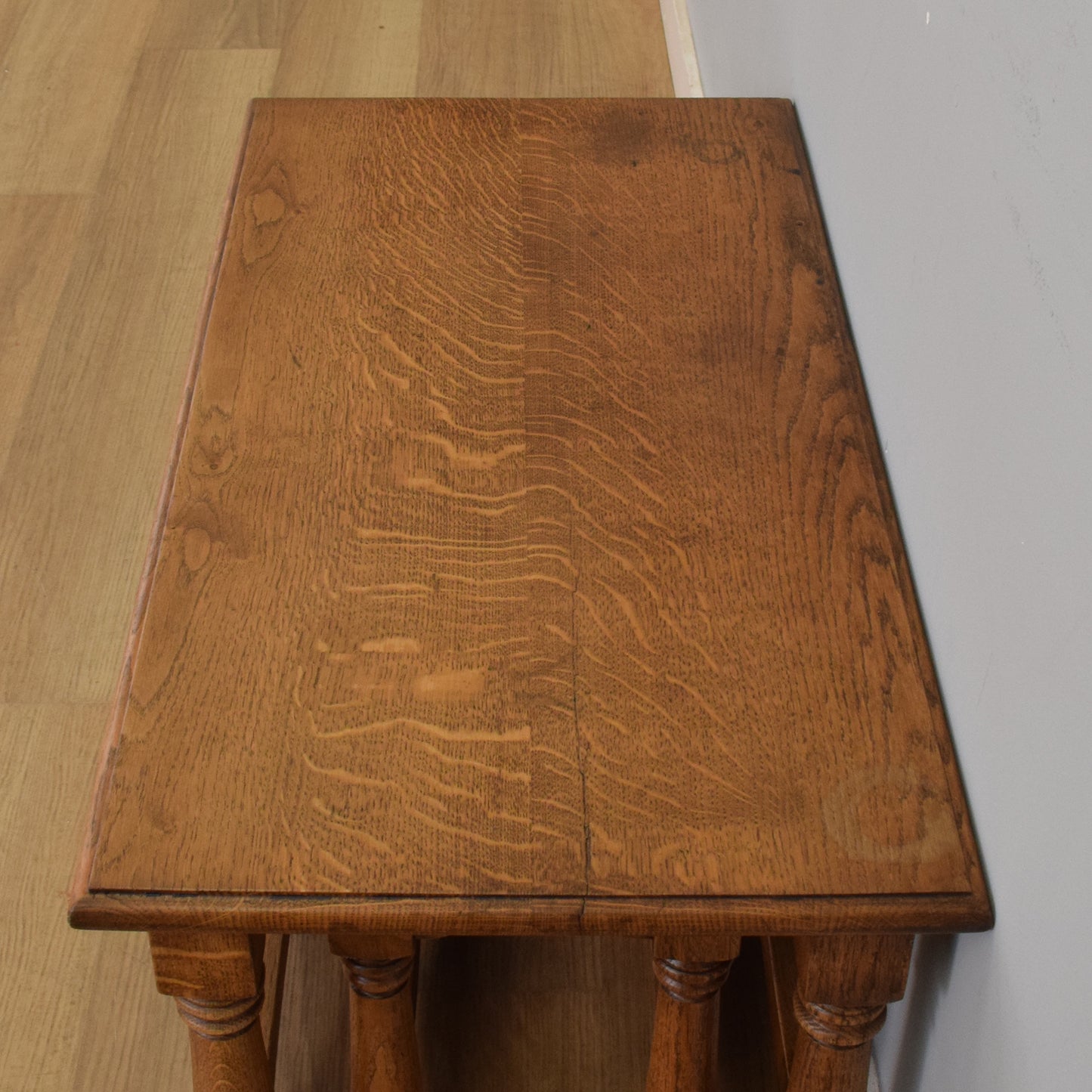 Oak Side-by-Side Nest of Tables