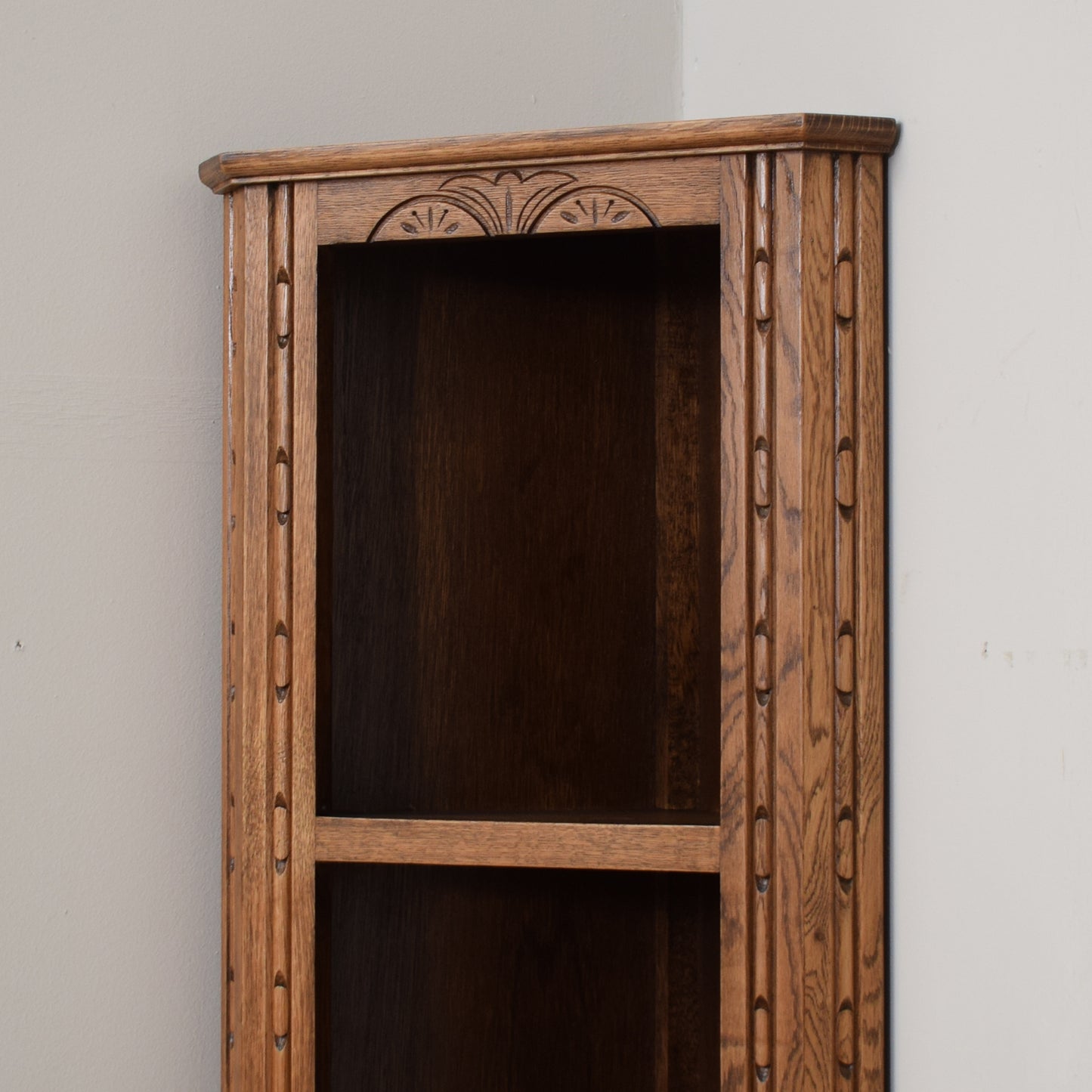 Restored Oak Slim Corner Unit