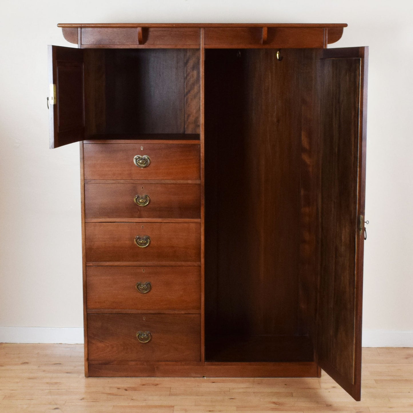 Inlaid Mahogany Wardrobe