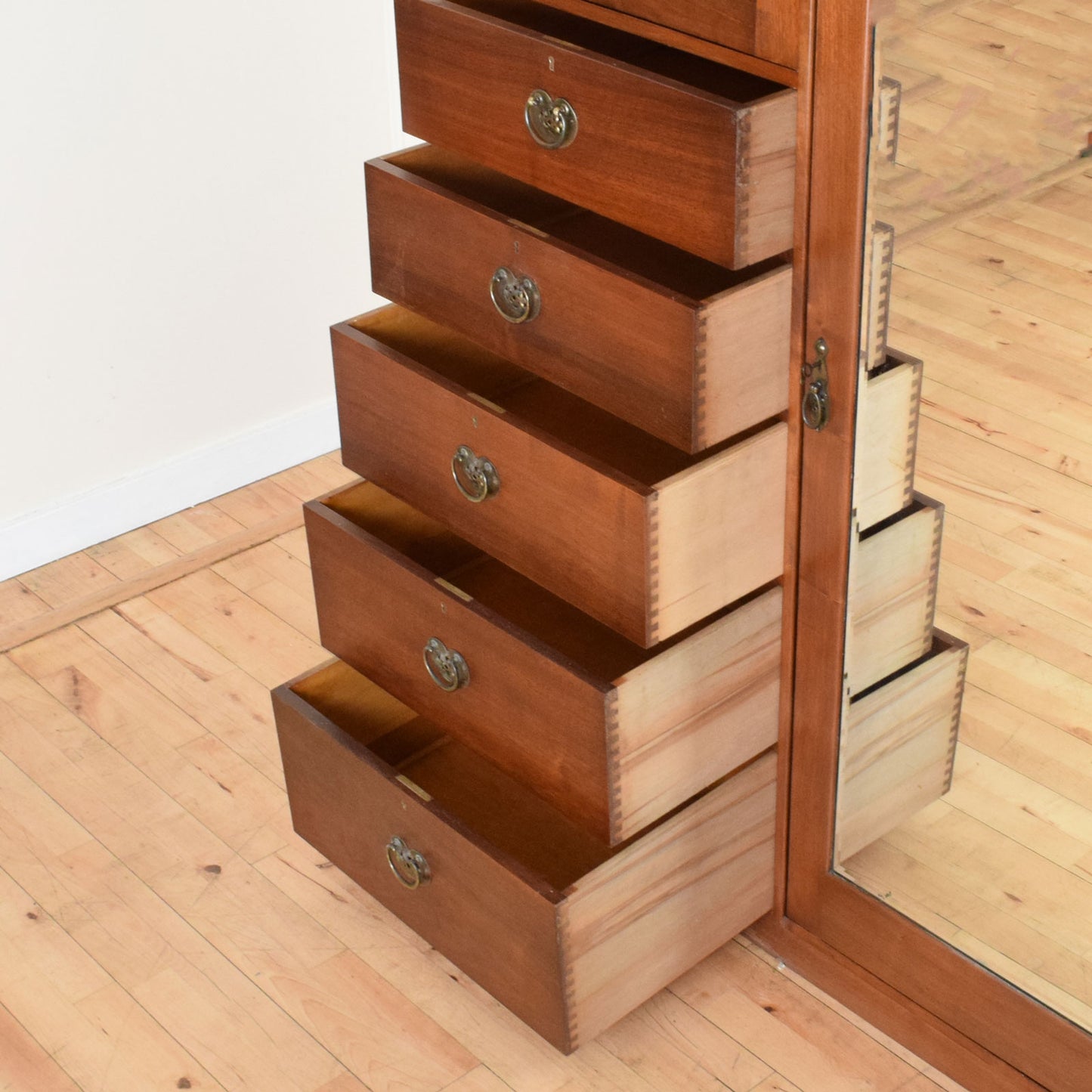 Inlaid Mahogany Wardrobe