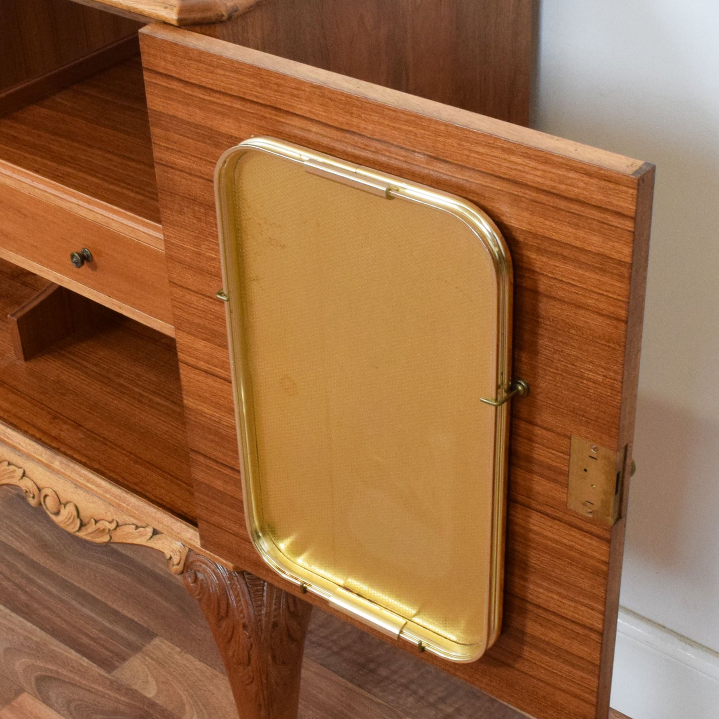 Restored Walnut Drinks Cabinet