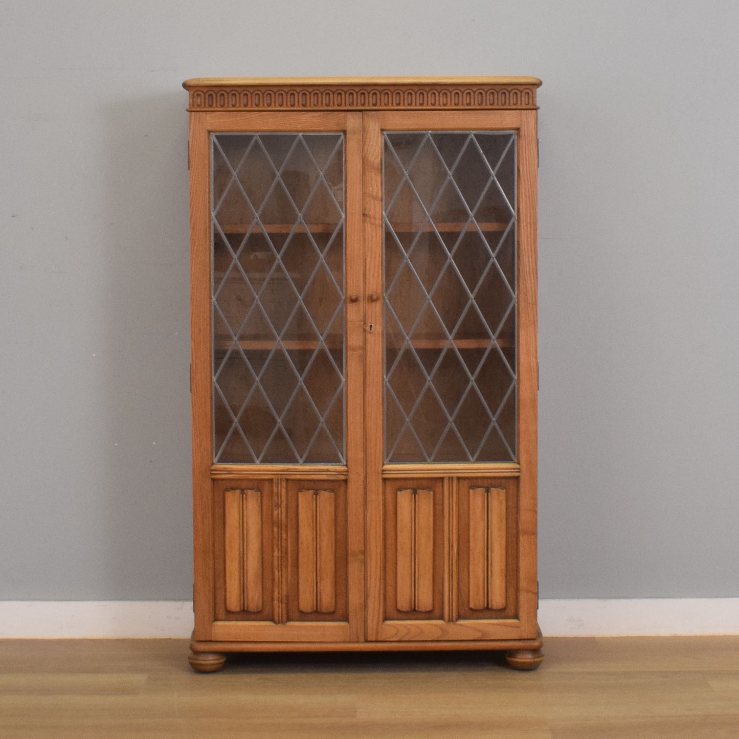 Oak Linenfold Bookcase