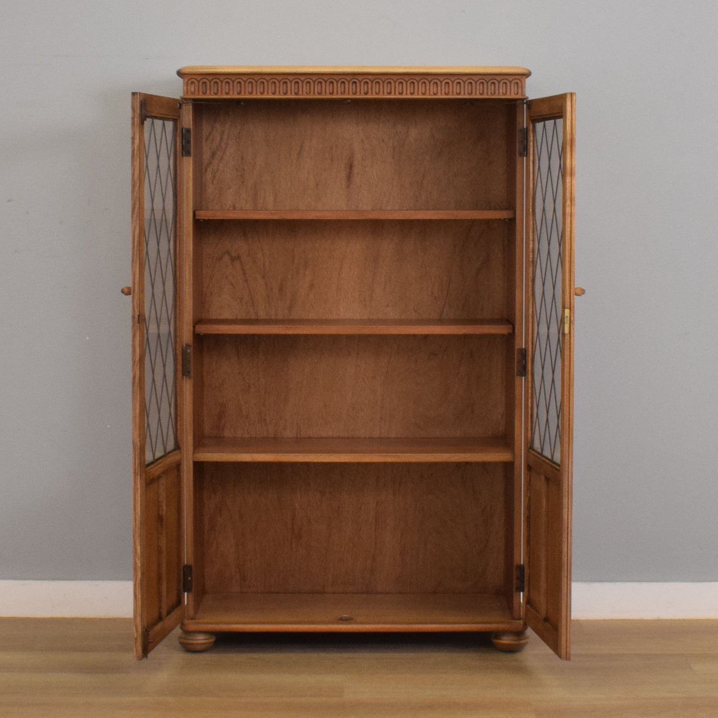 Oak Linenfold Bookcase