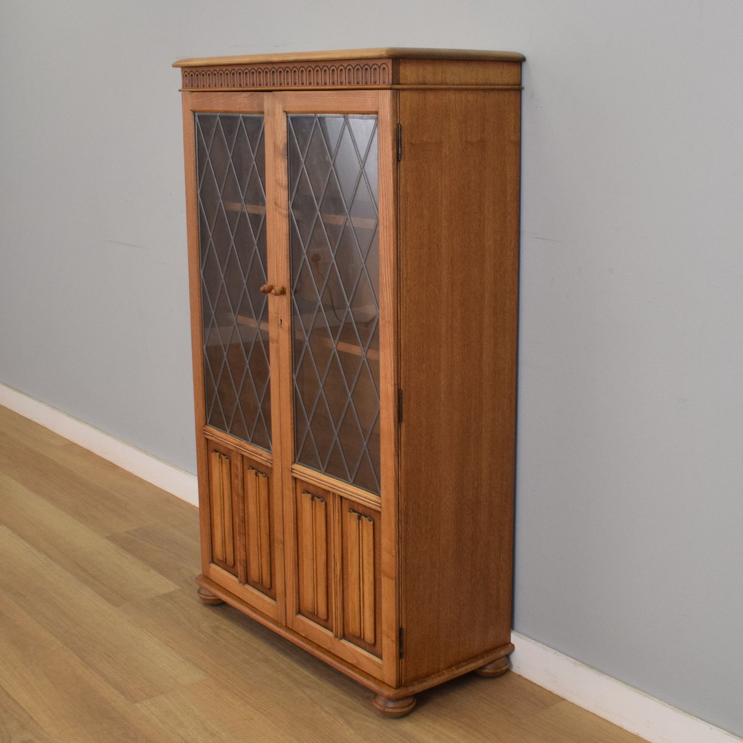 Oak Linenfold Bookcase