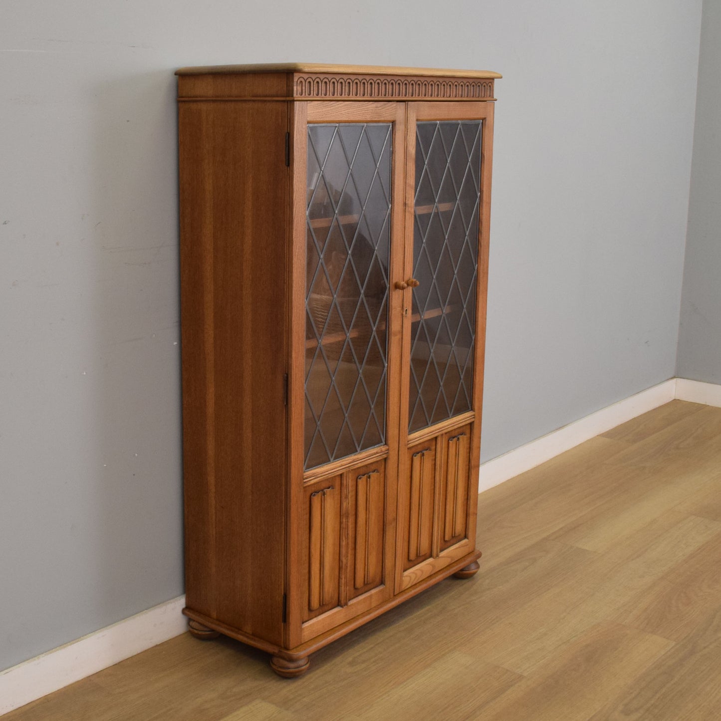 Oak Linenfold Bookcase