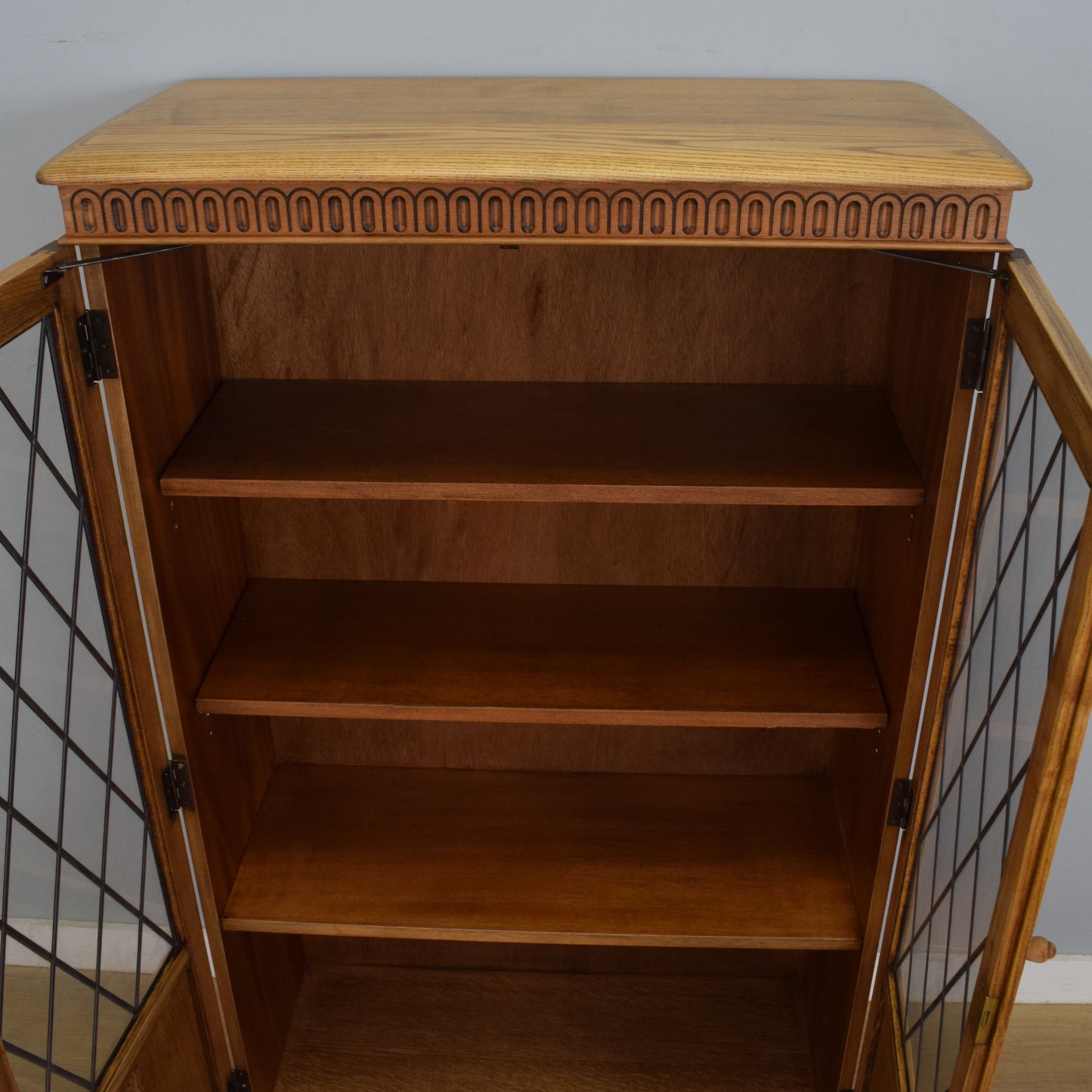 Oak Linenfold Bookcase