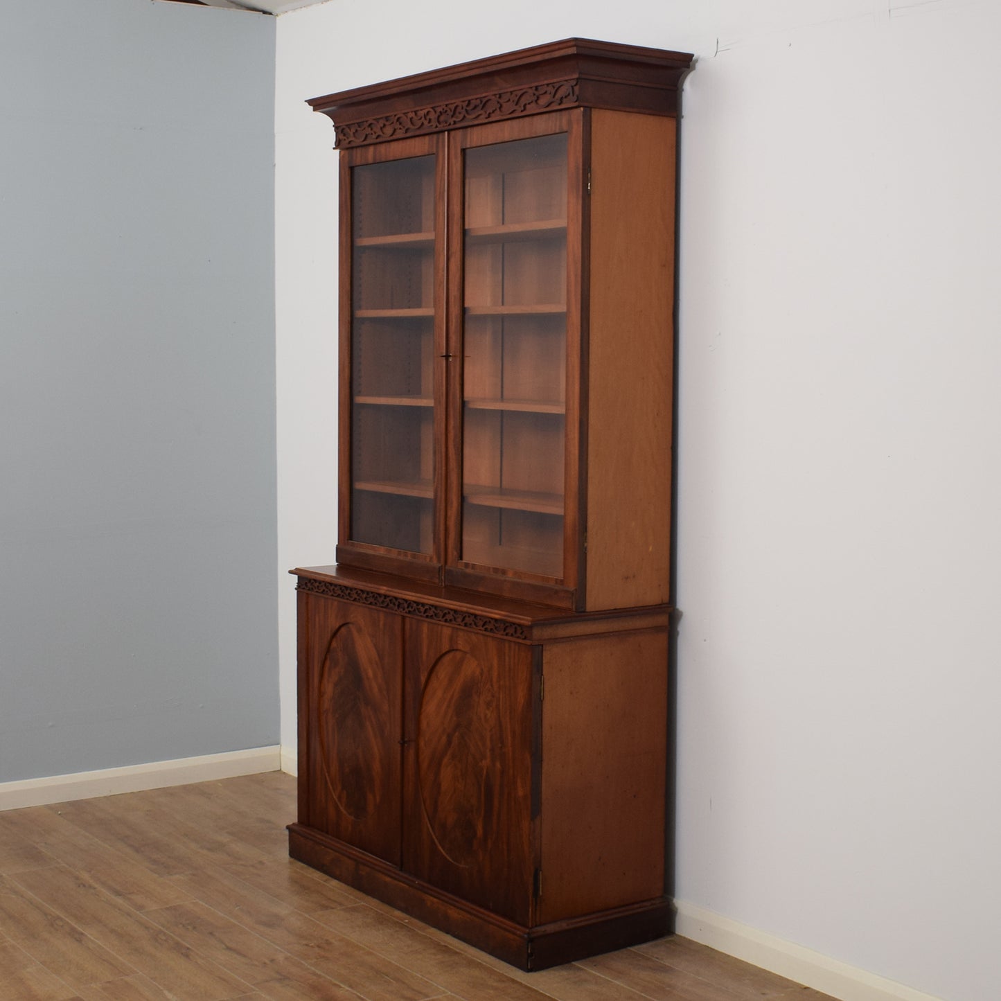 Restored Mahogany Display Dresser