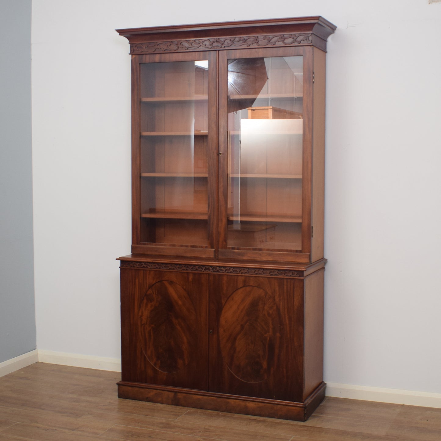 Restored Mahogany Display Dresser