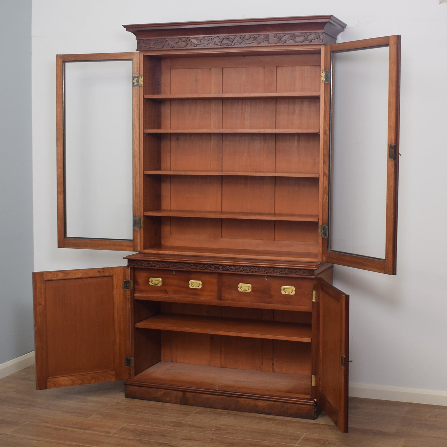 Restored Mahogany Display Dresser