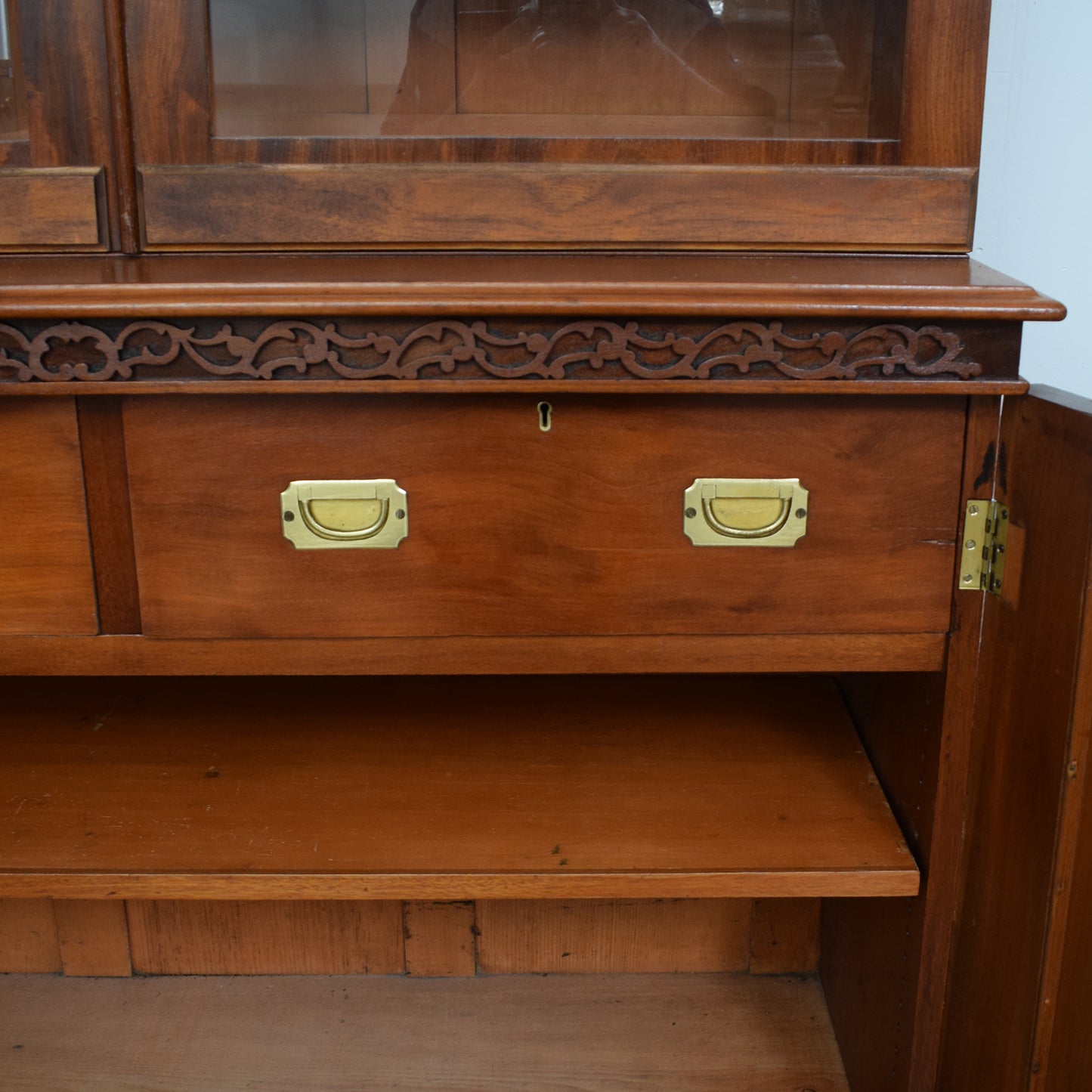 Restored Mahogany Display Dresser