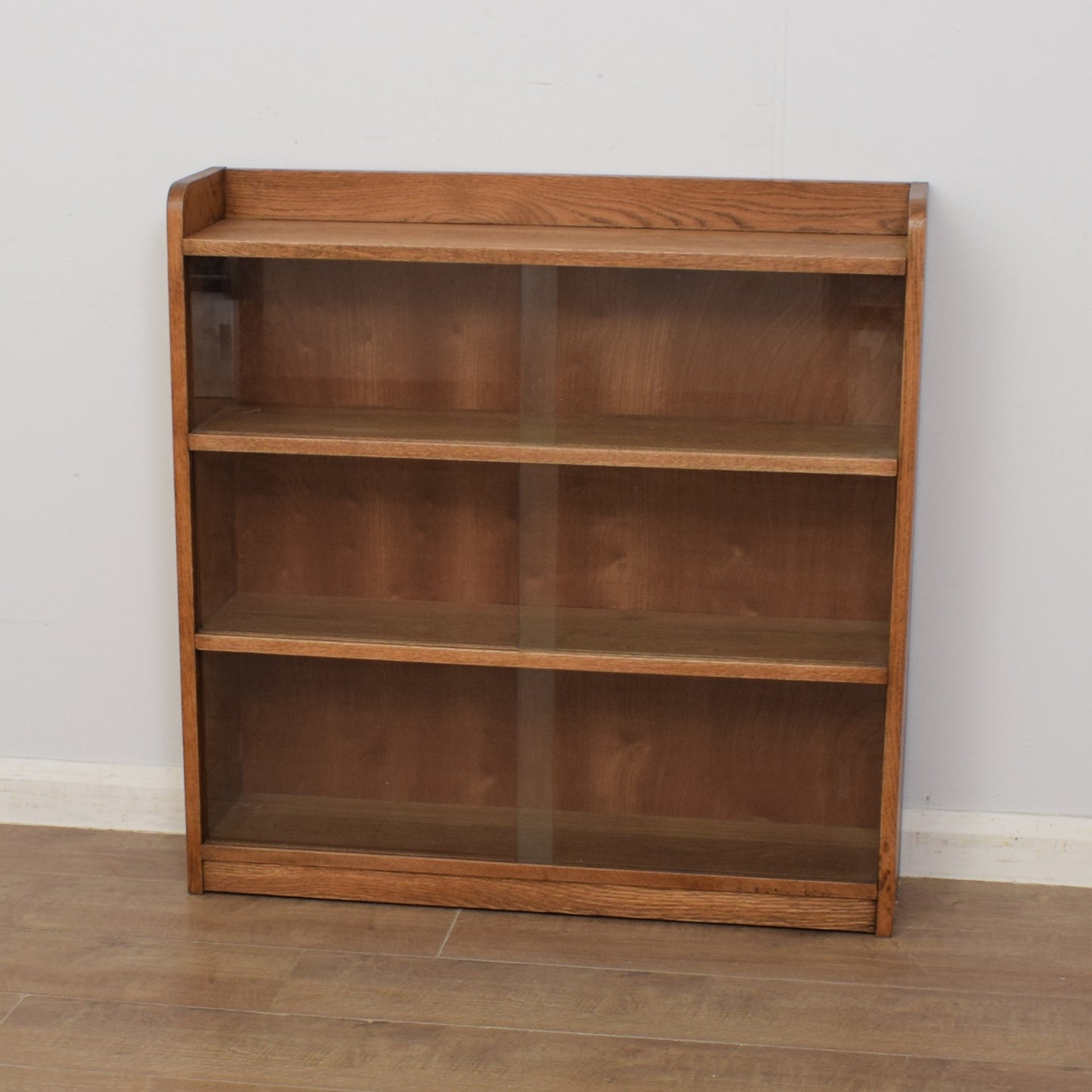 Restored Glazed Oak Bookcase