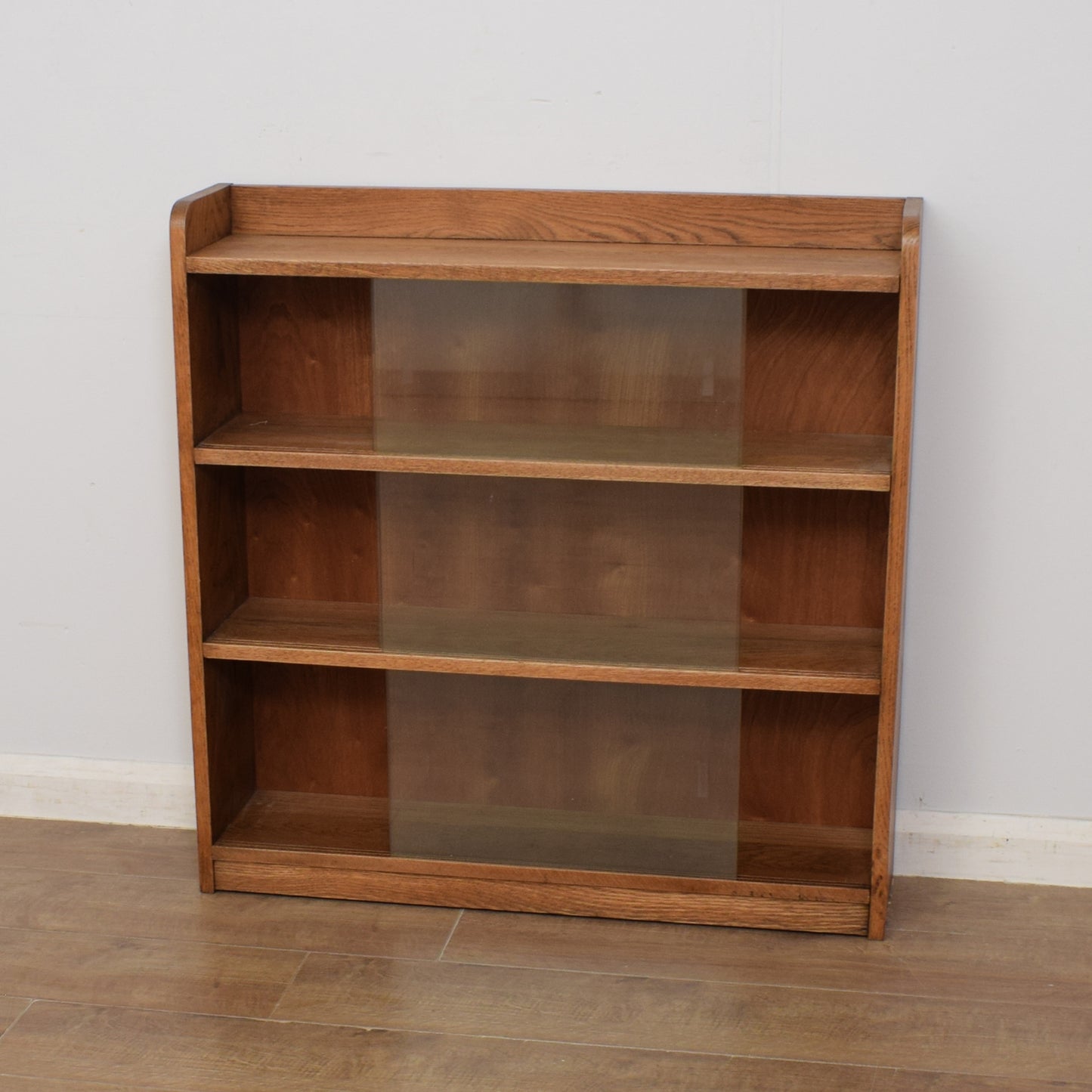 Restored Glazed Oak Bookcase