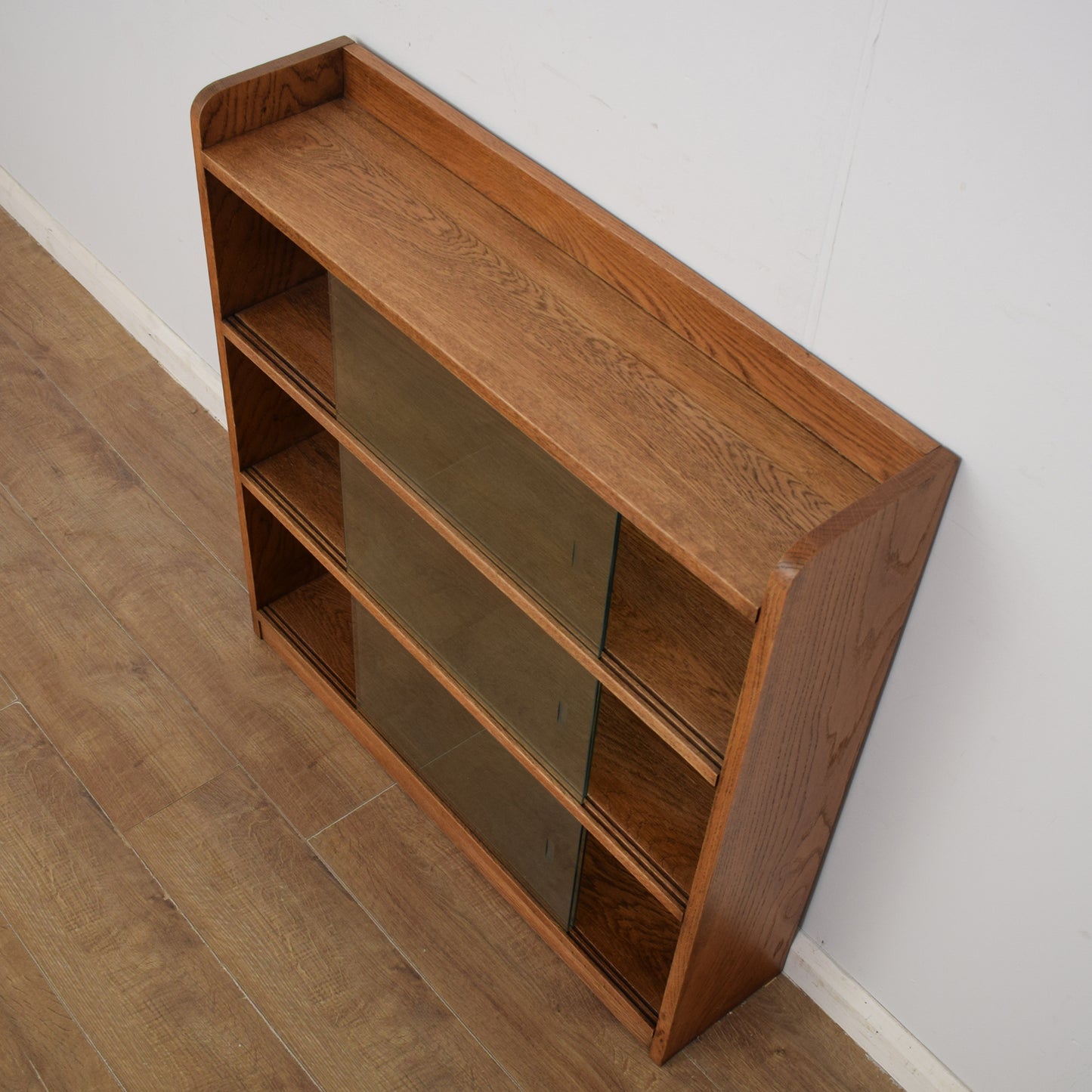 Restored Glazed Oak Bookcase