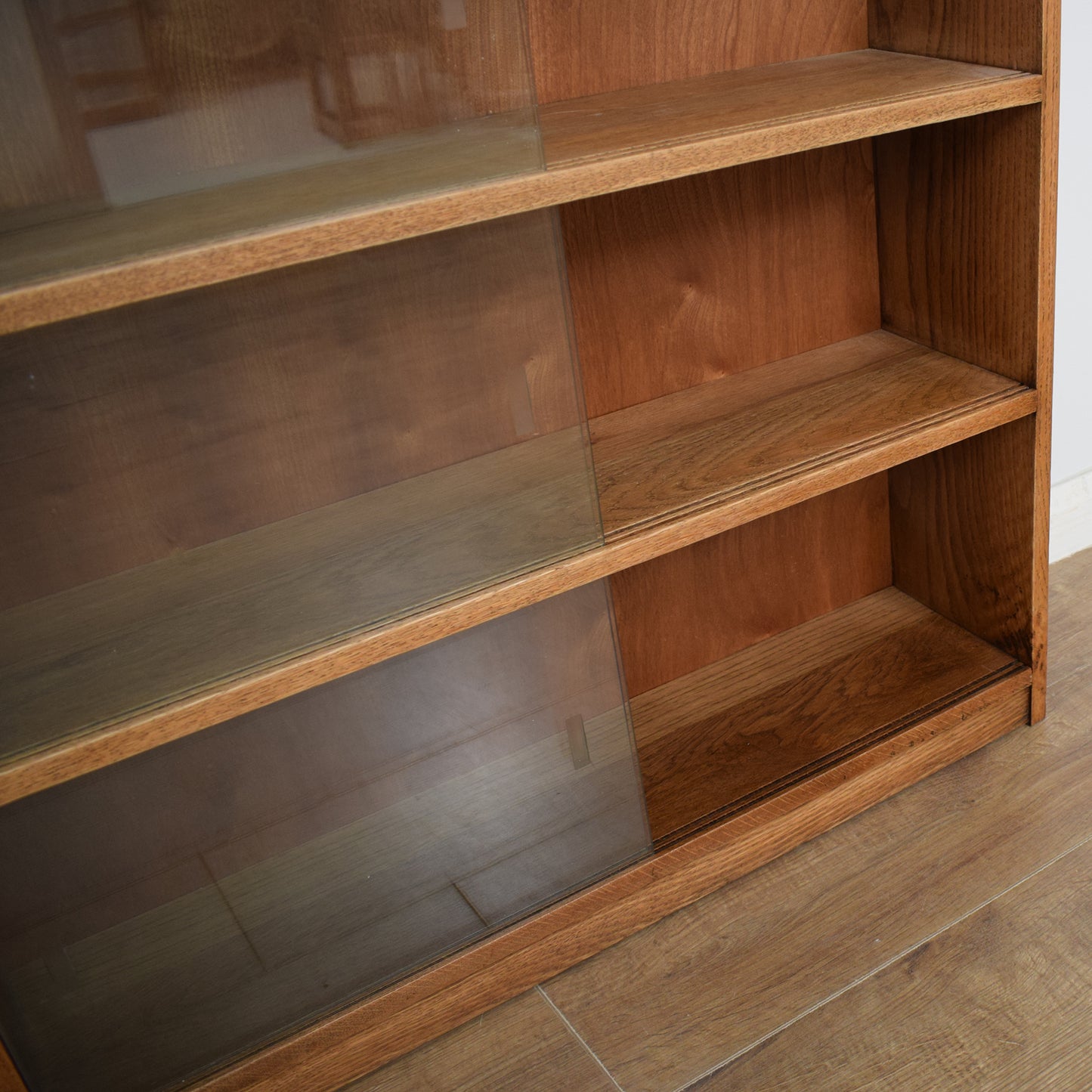 Restored Glazed Oak Bookcase