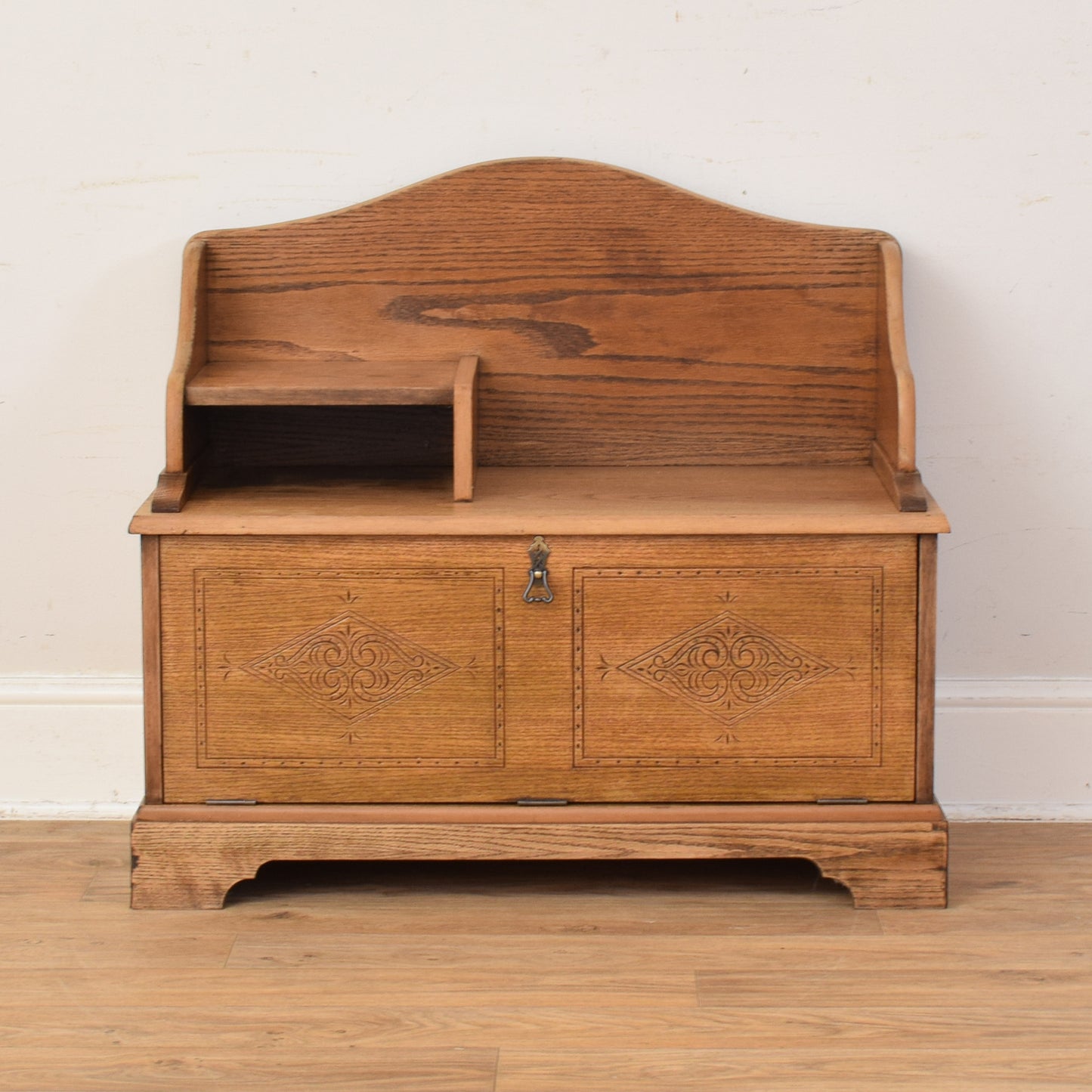 Oak Telephone Seat