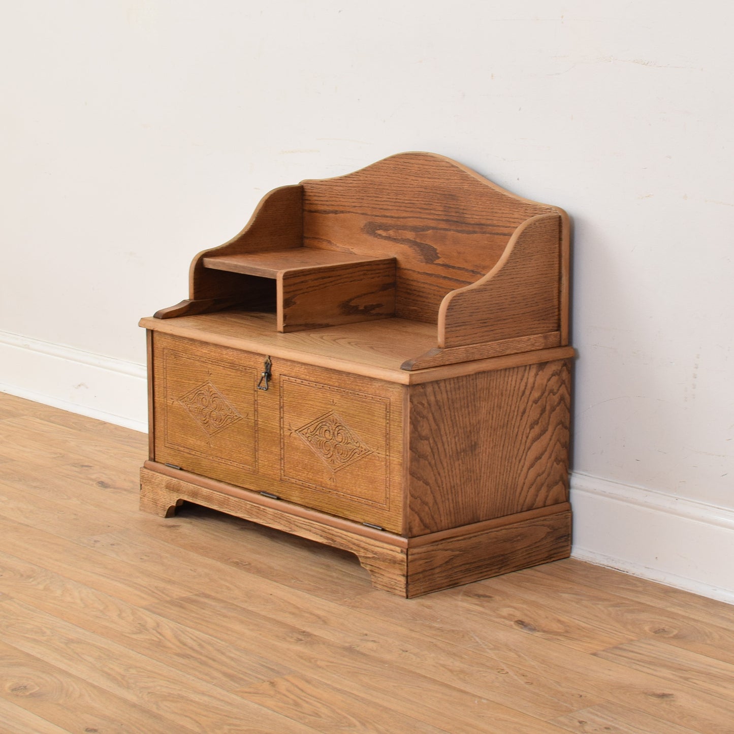 Oak Telephone Seat