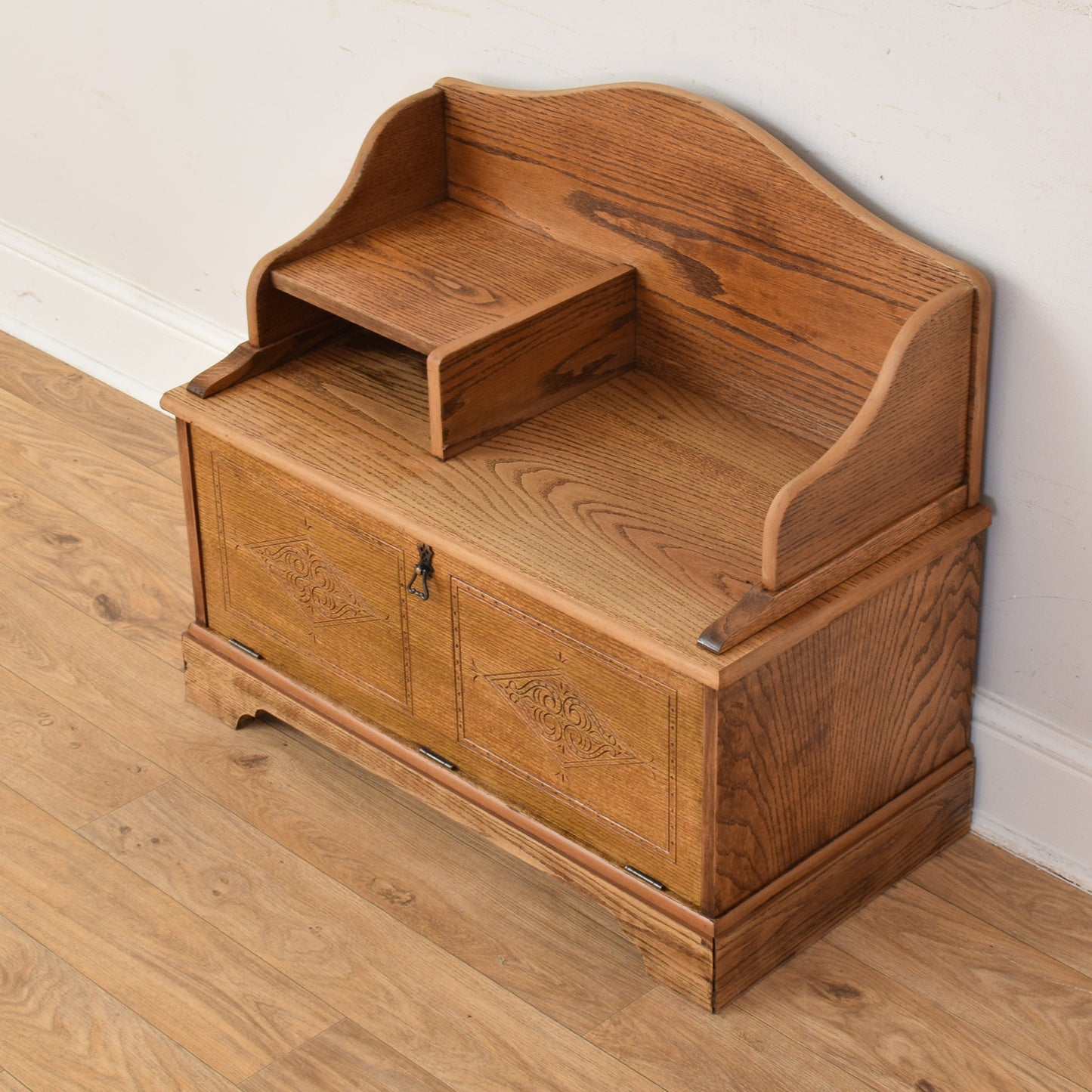 Oak Telephone Seat