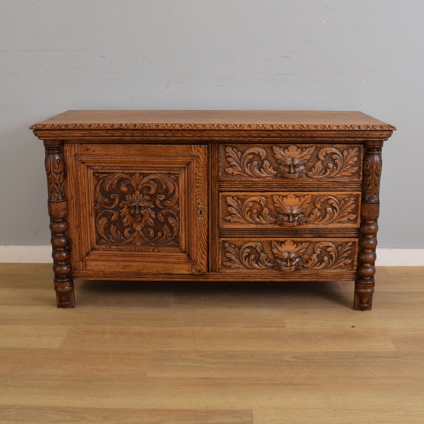 Restored Green Man Sideboard