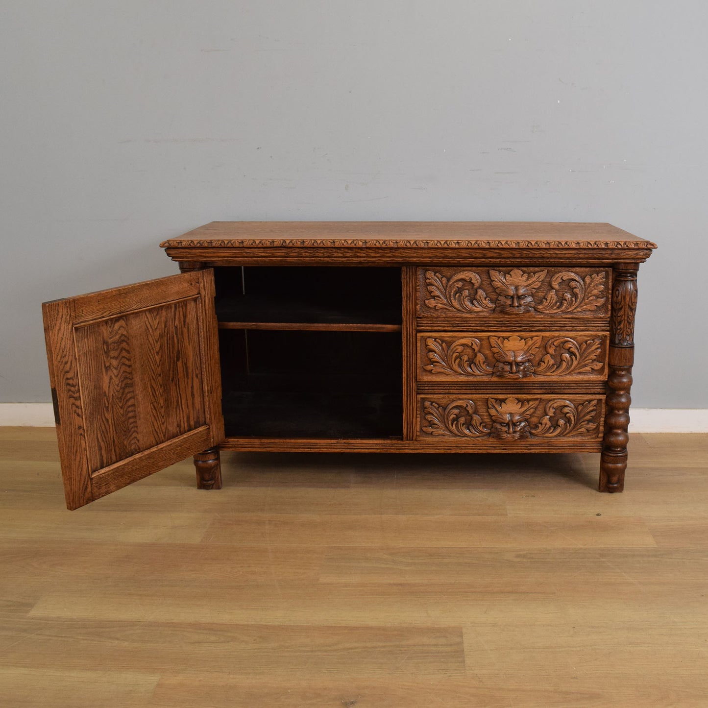 Restored Green Man Sideboard