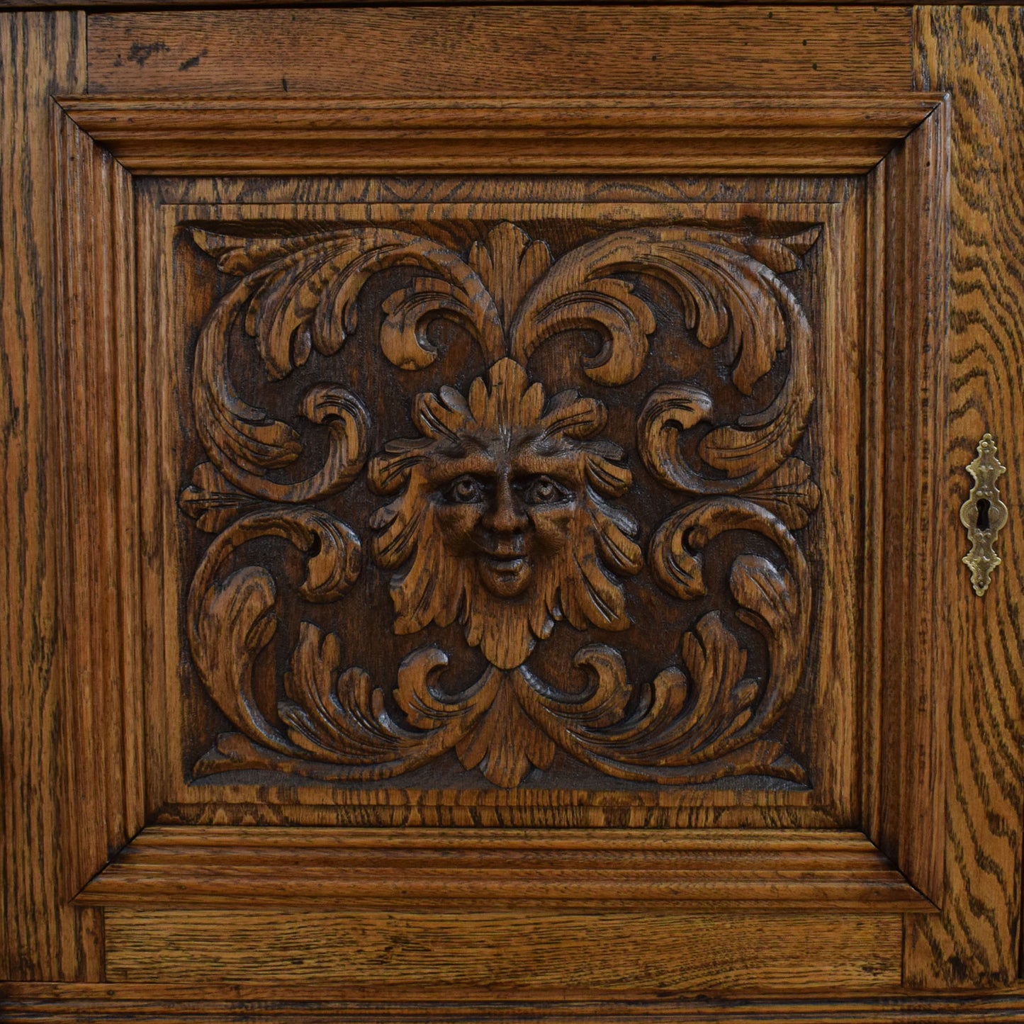 Restored Green Man Sideboard