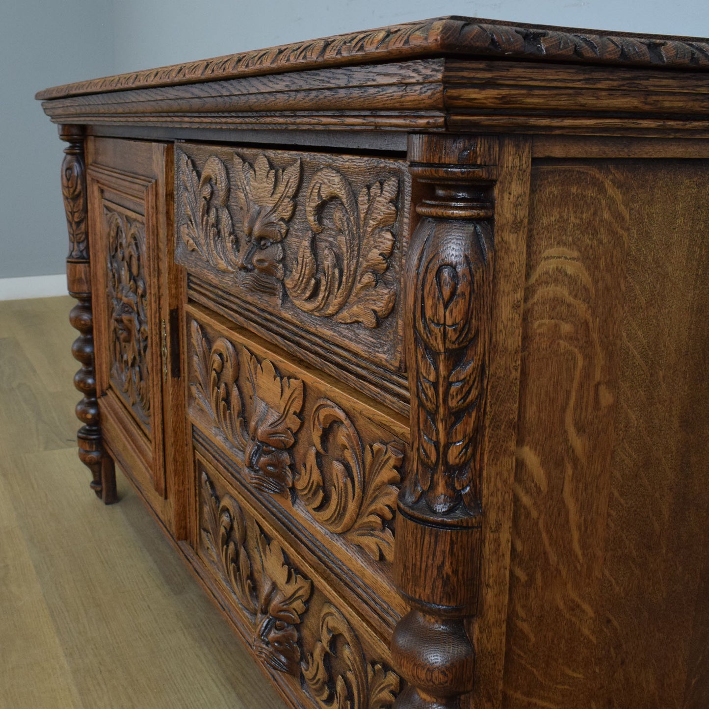 Restored Green Man Sideboard