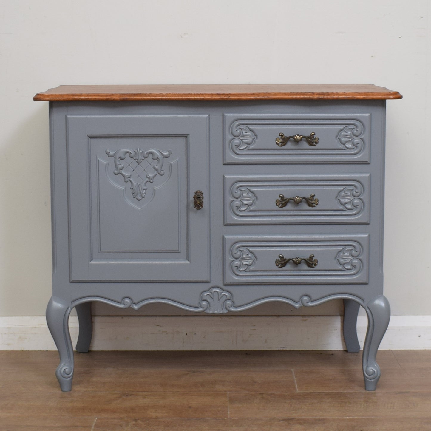 Painted French Side Cabinet