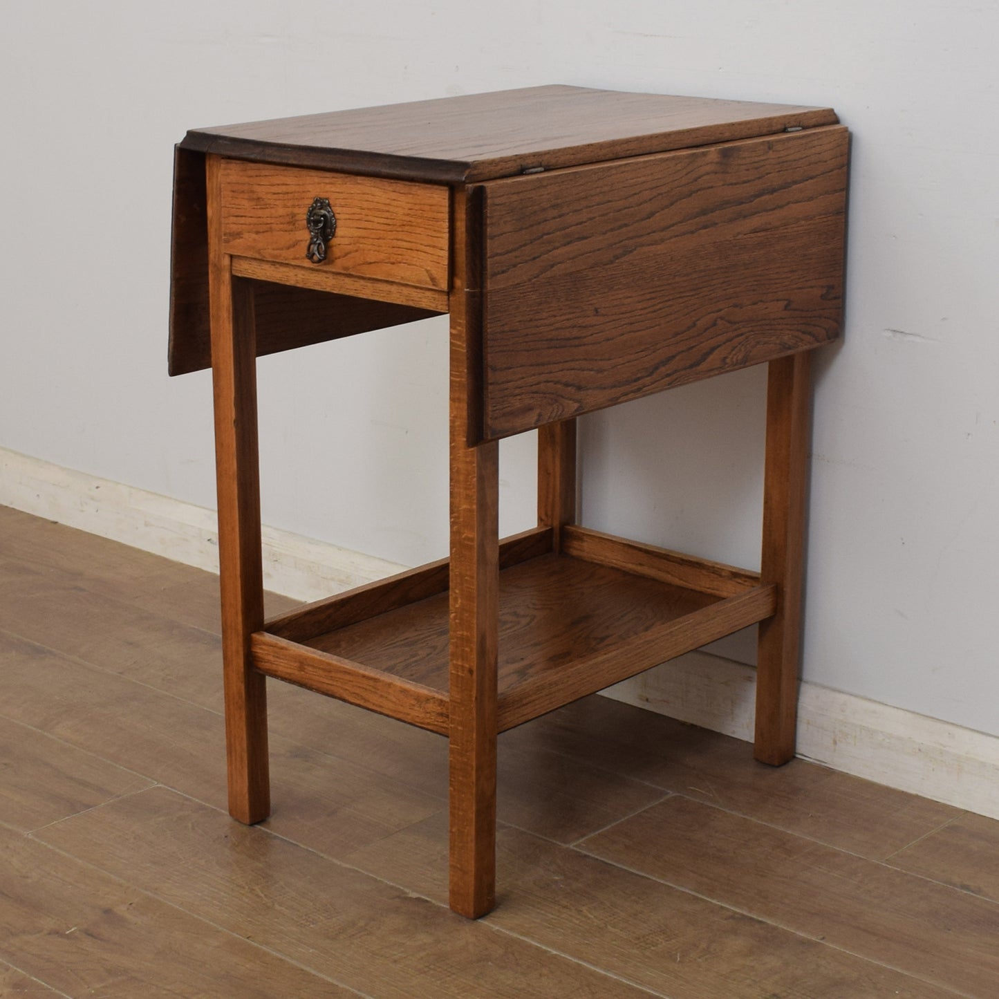 Oak Drop-Leaf Table