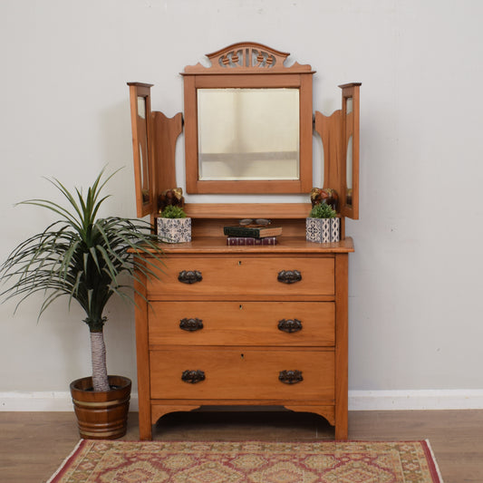 Satin Walnut Dressing Table