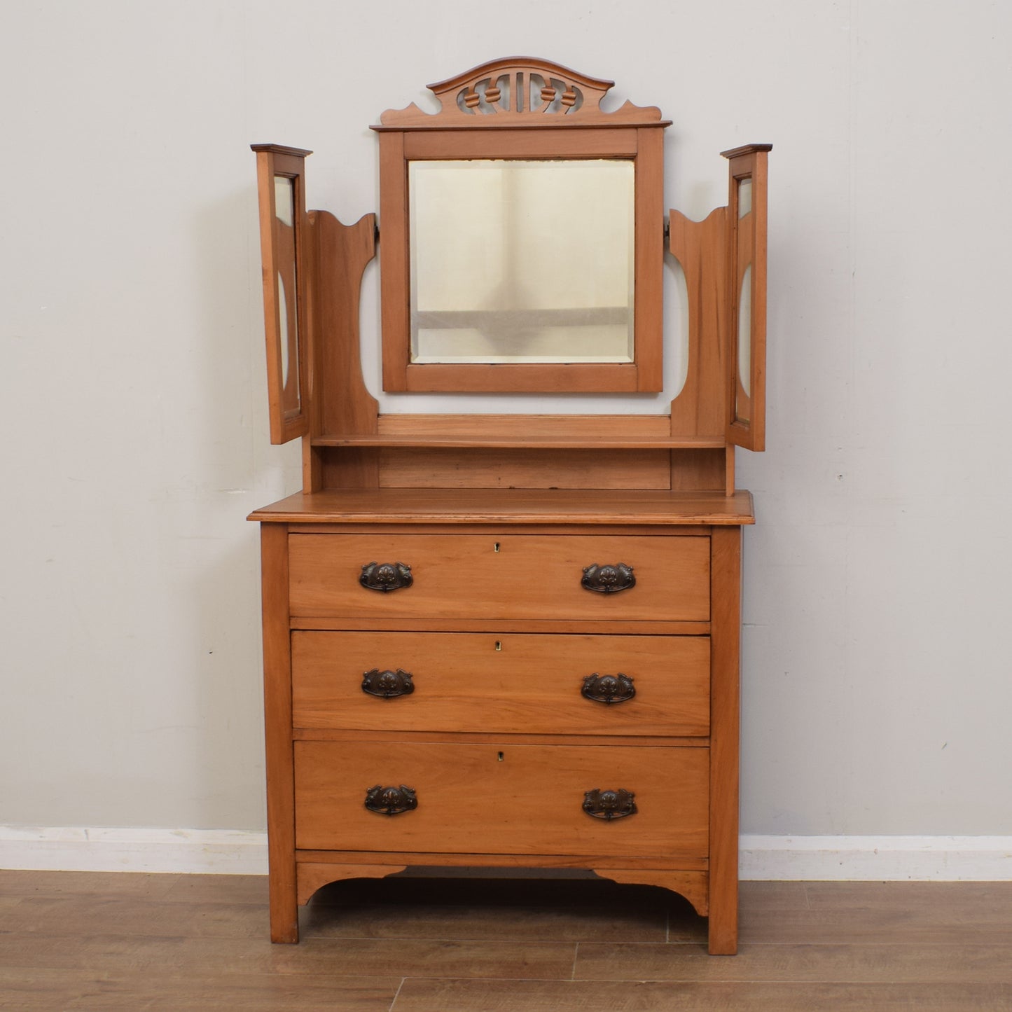 Satin Walnut Dressing Table