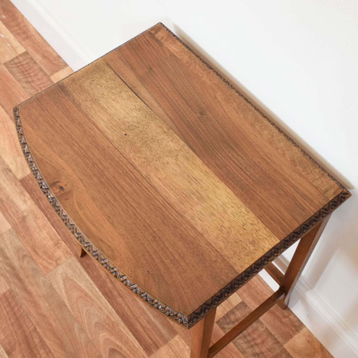 Carved Mahogany Nest of Four Tables