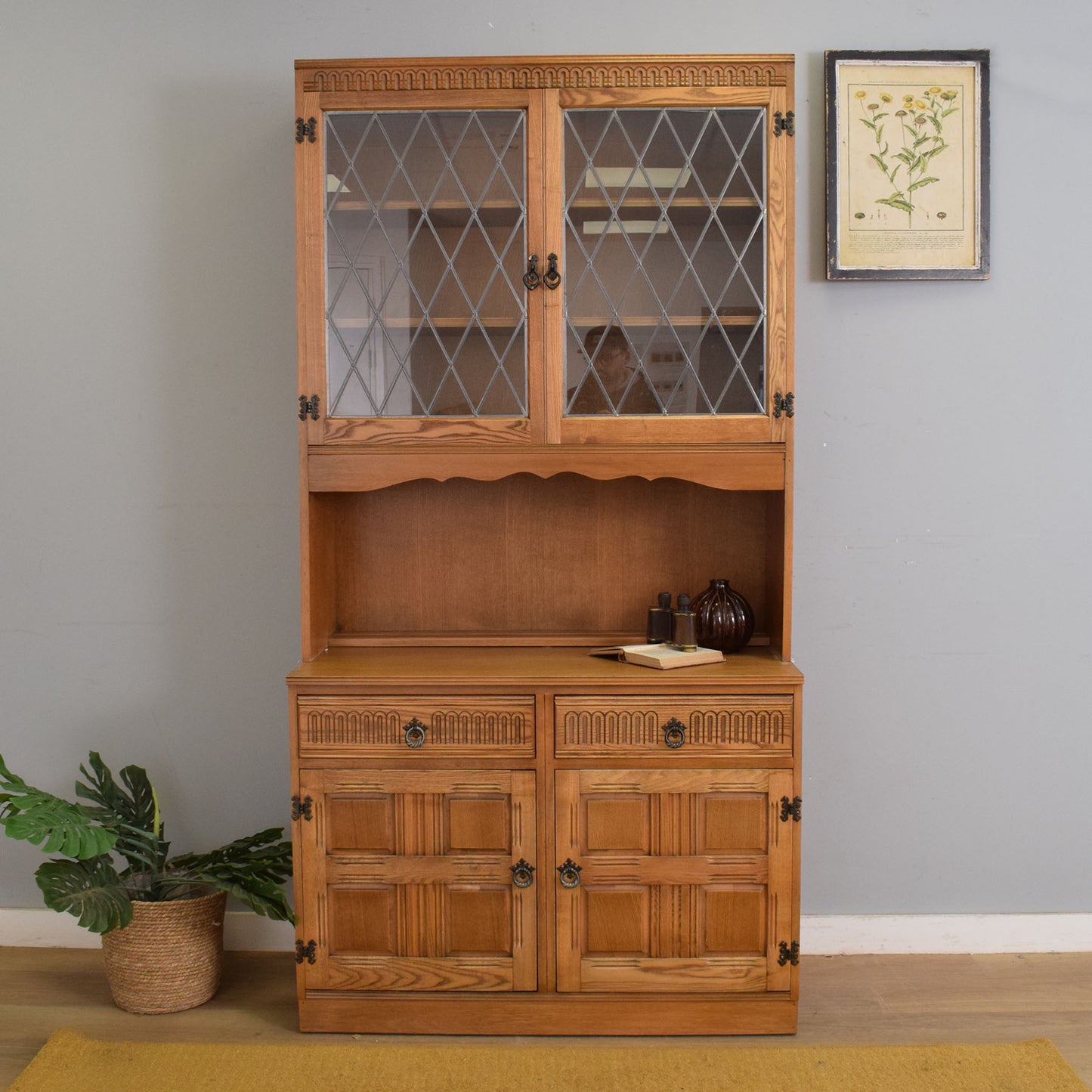 Restored Glazed Display Cabinet