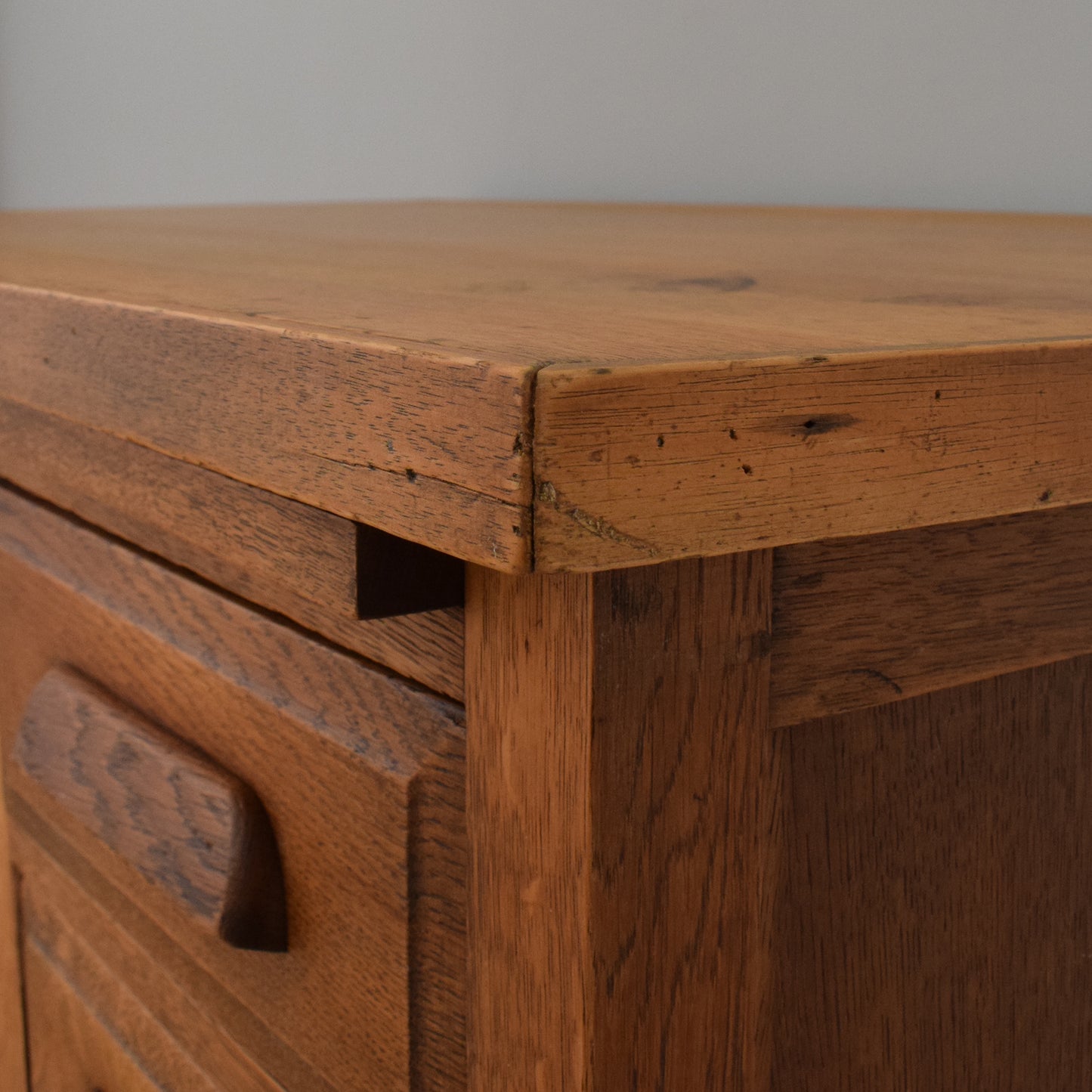 Large Rustic Oak Desk