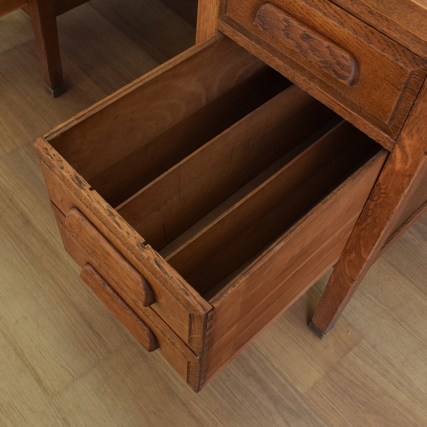 Large Rustic Oak Desk