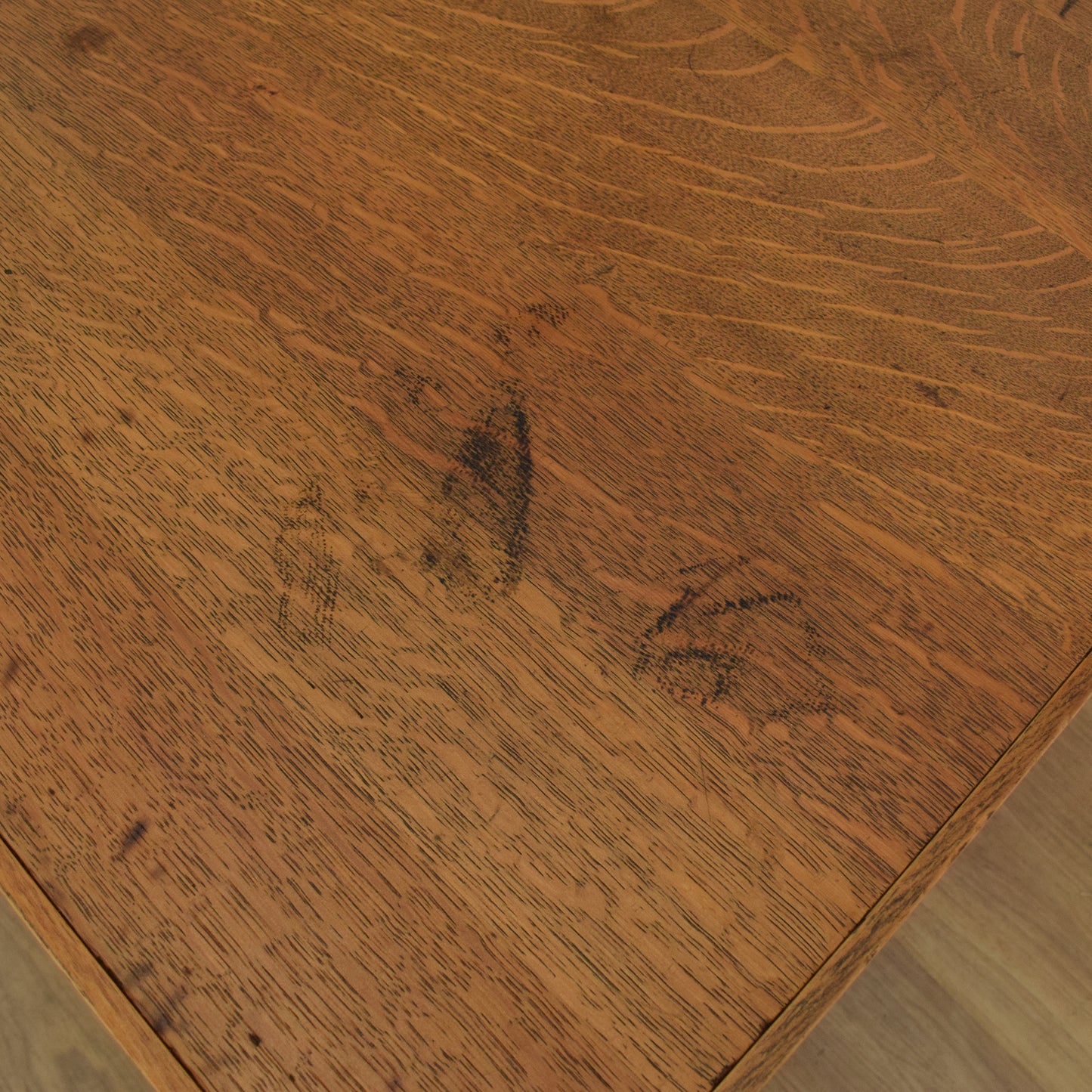 Large Rustic Oak Desk