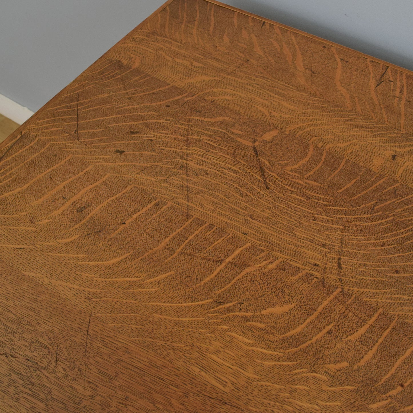 Large Rustic Oak Desk