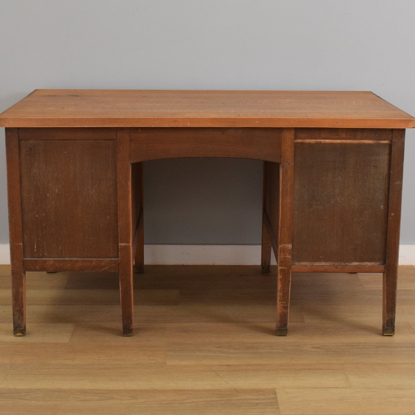 Large Rustic Oak Desk